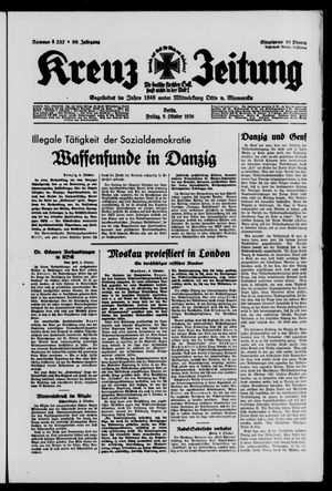 Kreuz-Zeitung vom 09.10.1936