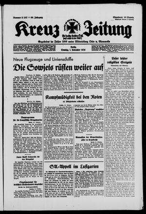 Kreuz-Zeitung on Nov 1, 1936