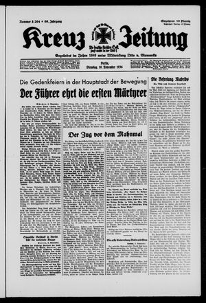 Kreuz-Zeitung vom 10.11.1936