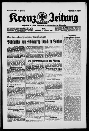 Kreuz-Zeitung vom 17.12.1936