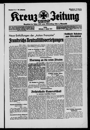 Kreuz-Zeitung vom 06.01.1937