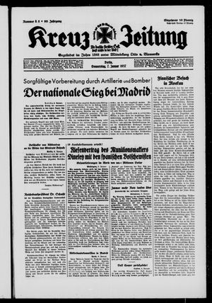 Kreuz-Zeitung vom 07.01.1937