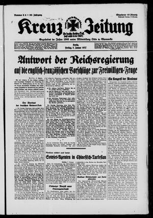 Kreuz-Zeitung vom 08.01.1937