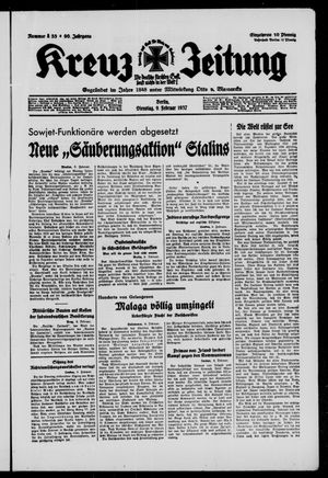 Kreuz-Zeitung vom 09.02.1937