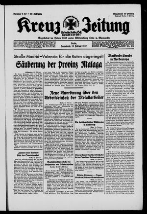Kreuz-Zeitung vom 13.02.1937
