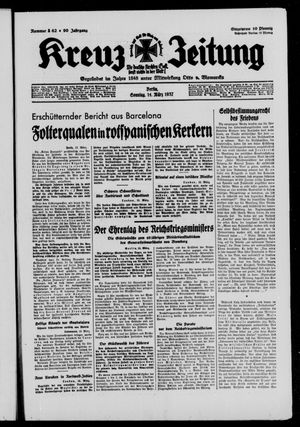 Kreuz-Zeitung vom 14.03.1937