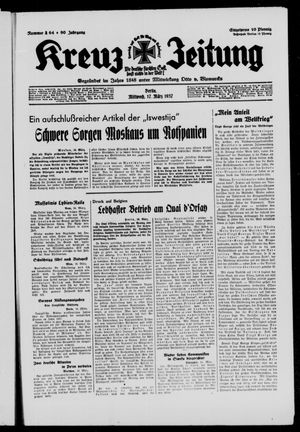 Kreuz-Zeitung vom 17.03.1937