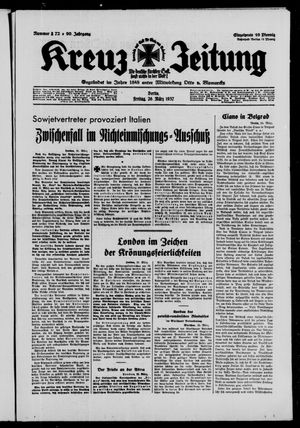 Kreuz-Zeitung vom 26.03.1937