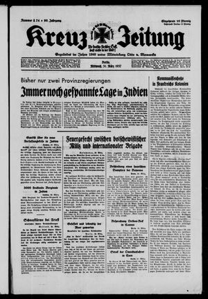 Kreuz-Zeitung vom 31.03.1937