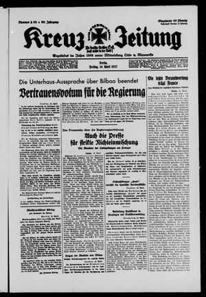 Kreuz-Zeitung vom 16.04.1937
