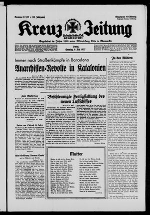 Kreuz-Zeitung vom 09.05.1937
