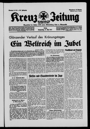 Kreuz-Zeitung vom 13.05.1937
