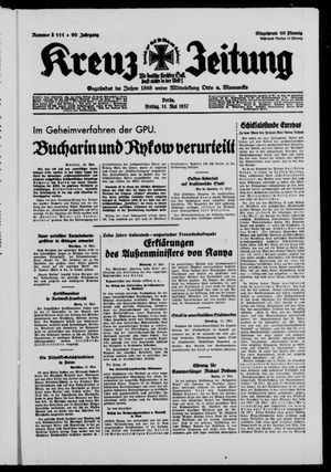 Kreuz-Zeitung vom 14.05.1937
