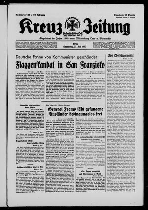 Kreuz-Zeitung vom 27.05.1937