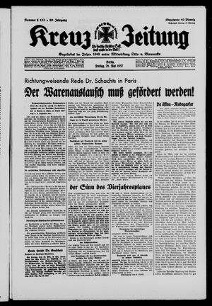 Kreuz-Zeitung vom 28.05.1937