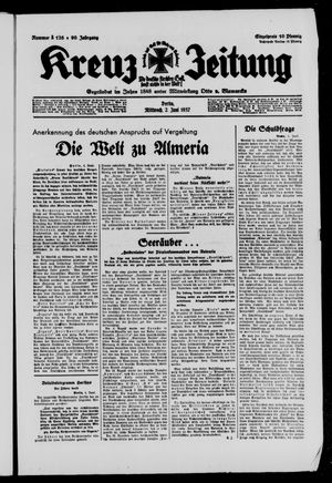 Kreuz-Zeitung vom 02.06.1937