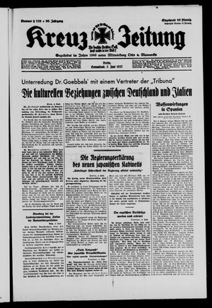 Kreuz-Zeitung vom 05.06.1937