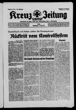Kreuz-Zeitung vom 24.06.1937