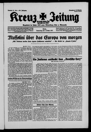 Kreuz-Zeitung vom 07.10.1937