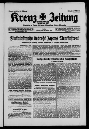 Kreuz-Zeitung vom 10.10.1937