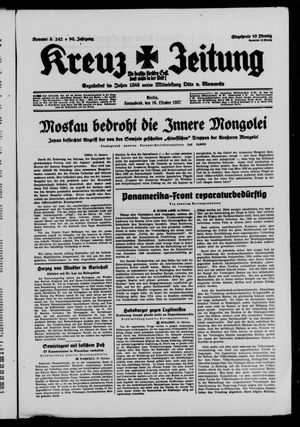 Kreuz-Zeitung vom 16.10.1937