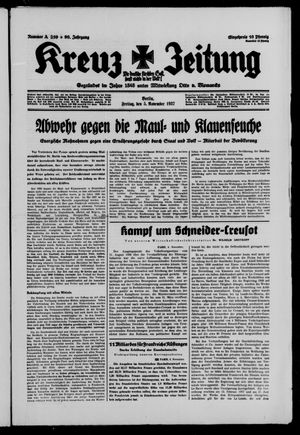Kreuz-Zeitung vom 05.11.1937