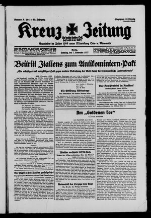 Kreuz-Zeitung vom 07.11.1937