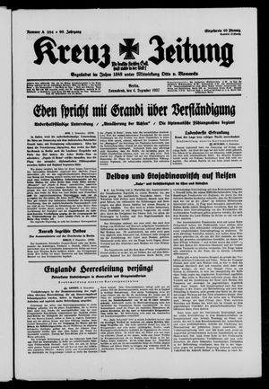 Kreuz-Zeitung on Dec 4, 1937