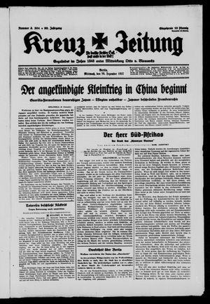 Kreuz-Zeitung vom 29.12.1937