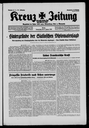 Kreuz-Zeitung on Jan 6, 1938
