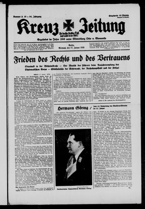 Kreuz-Zeitung vom 12.01.1938
