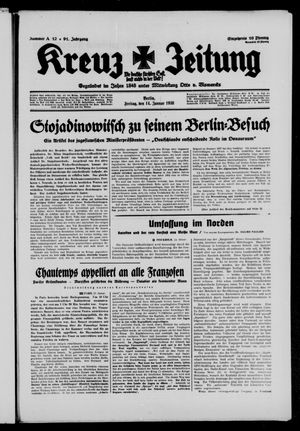 Kreuz-Zeitung vom 14.01.1938