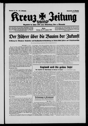 Kreuz-Zeitung vom 23.01.1938