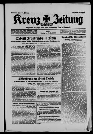 Kreuz-Zeitung vom 19.04.1938