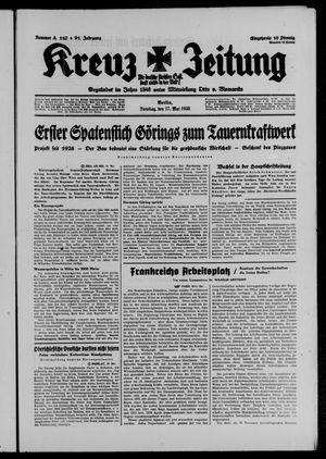 Kreuz-Zeitung vom 17.05.1938
