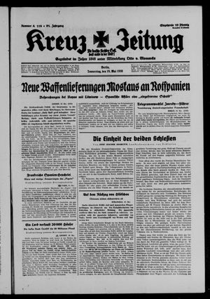 Kreuz-Zeitung on May 19, 1938