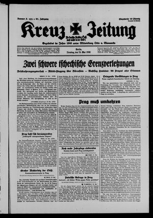 Kreuz-Zeitung vom 24.05.1938