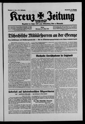 Kreuz-Zeitung vom 25.05.1938