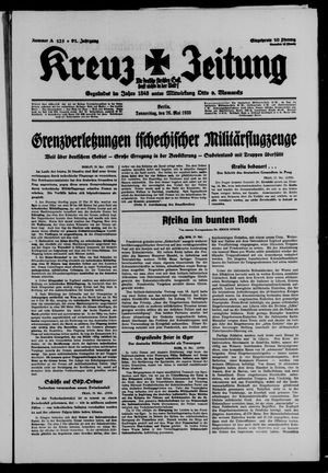 Kreuz-Zeitung vom 26.05.1938