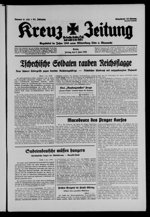 Kreuz-Zeitung vom 03.06.1938