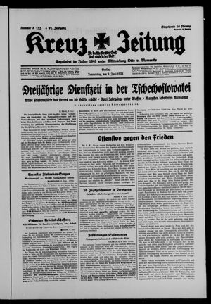 Kreuz-Zeitung on Jun 9, 1938
