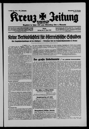 Kreuz-Zeitung vom 17.06.1938
