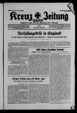 Kreuz-Zeitung vom 01.07.1938