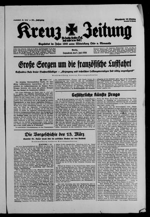 Kreuz-Zeitung vom 02.07.1938