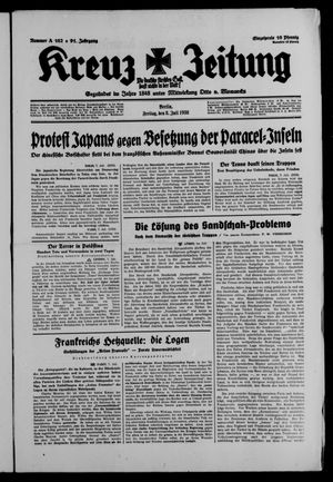 Kreuz-Zeitung vom 08.07.1938