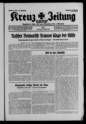 Kreuz-Zeitung on Jul 10, 1938