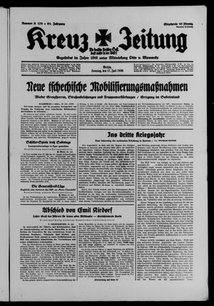 Kreuz-Zeitung vom 17.07.1938