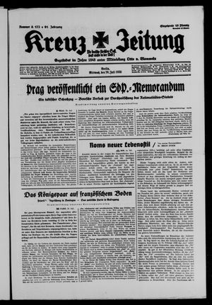Kreuz-Zeitung vom 20.07.1938
