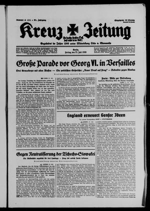 Kreuz-Zeitung vom 22.07.1938