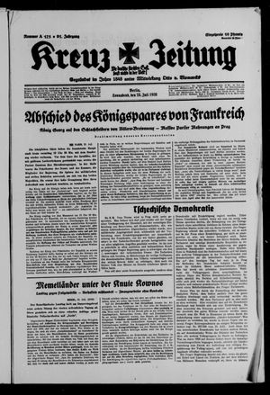 Kreuz-Zeitung vom 23.07.1938
